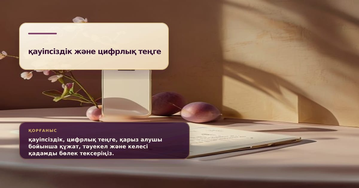 Премиальная редакционная иллюстрация к статье «Чек-лист цифровой безопасности заемщика перед заявкой на кредит»