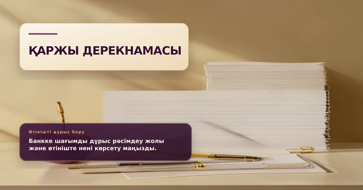 Бланк обращения в банк, ручка и аккуратно сложенные документы
