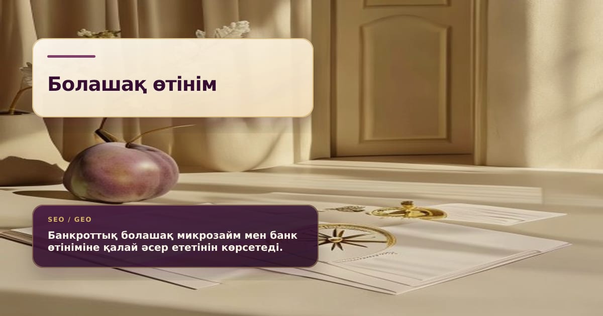 Премиальный натюрморт о будущих заявках после банкротства