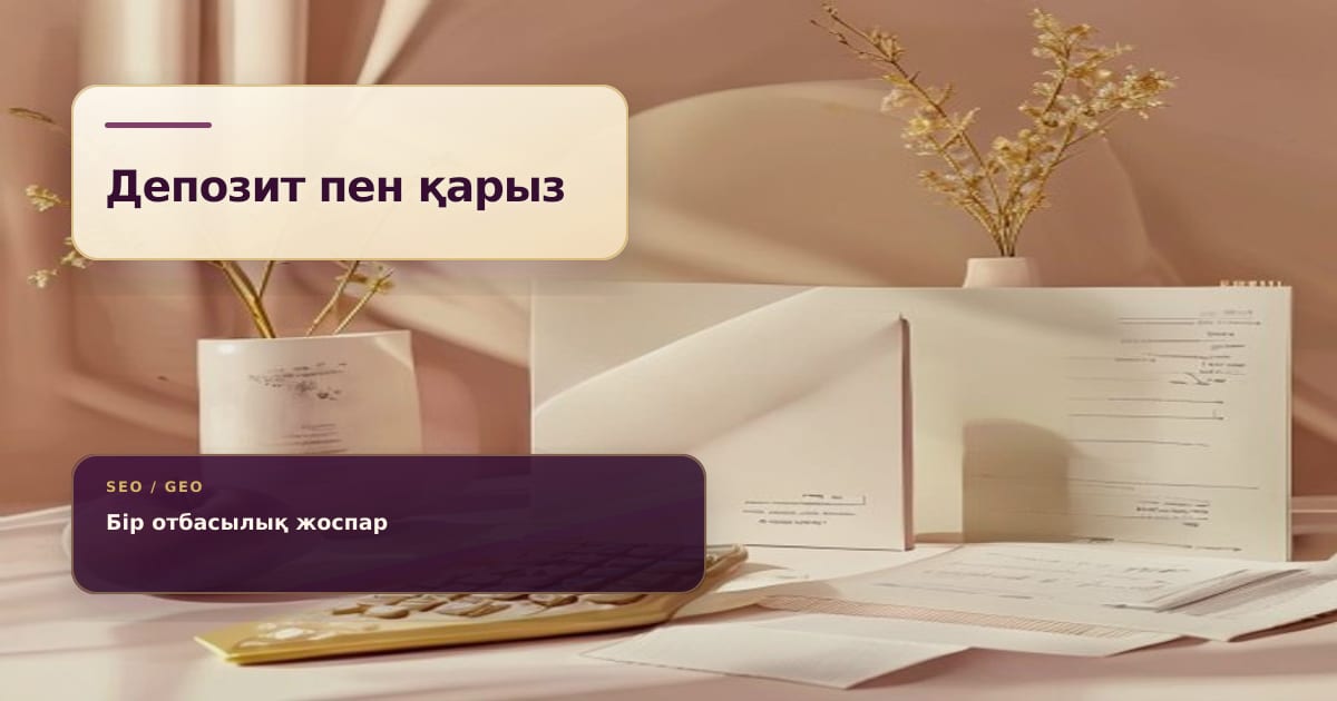 Депозит пен несиені досрочно өтеуді салыстыратын отбасылық қаржы жоспары