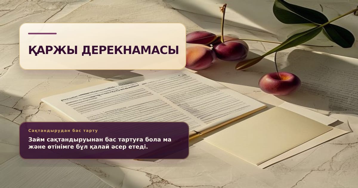 Документы по займу и страховой полис на рабочем столе