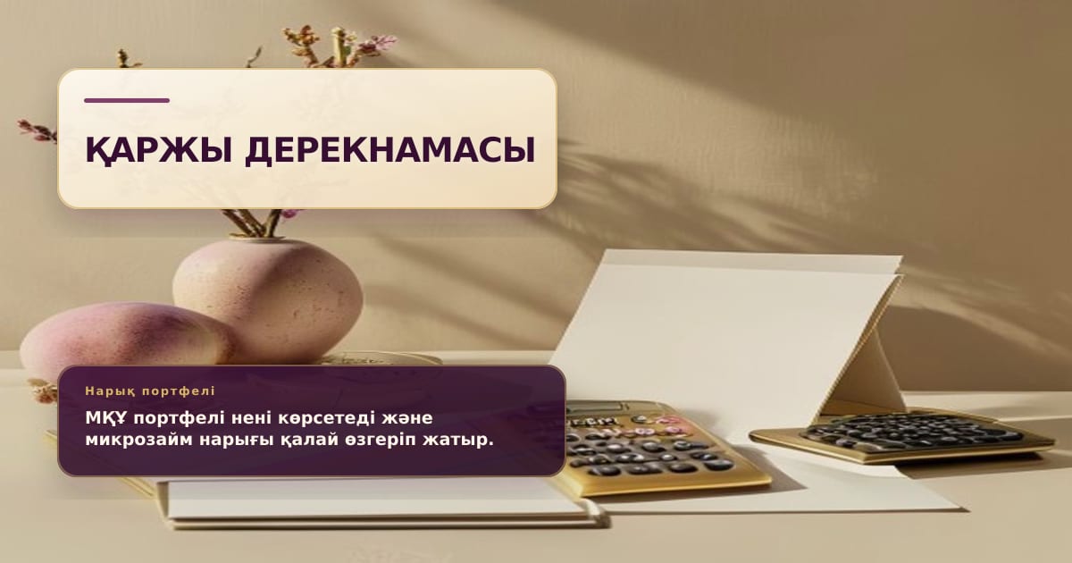 Финансовые отчеты и папка портфеля микрозаймов