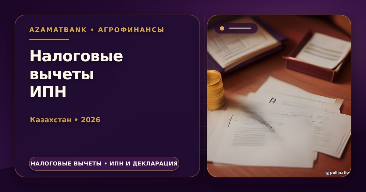 Калькулятор, чеки на медицинские услуги и учебу и декларация формы 270.00 на столе — возврат ИПН за налоговые вычеты в Казахстане 2026