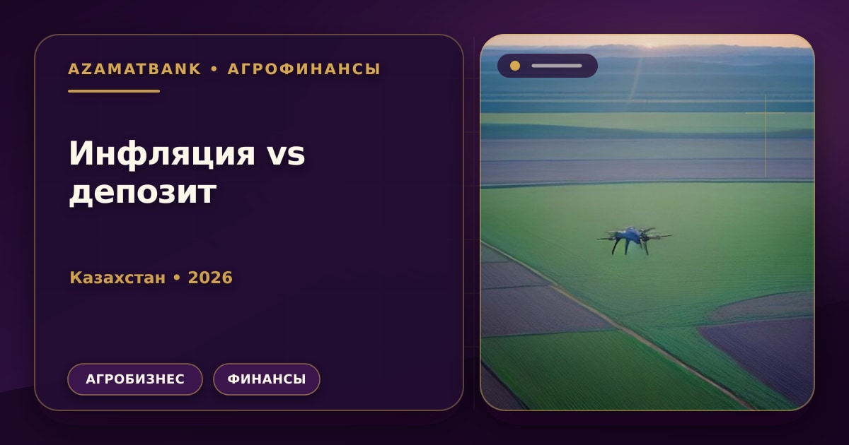 Инфляция vs депозит: реальная доходность сбережений фермера 2024–2026