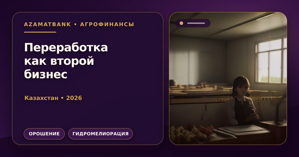 Мукомольный завод как второй бизнес фермера в Северо-Казахстанской области