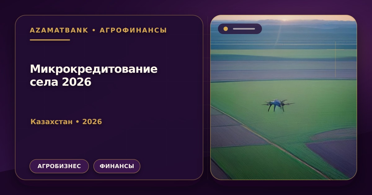Микрокредитование села Казахстан: тренд на спад 2026