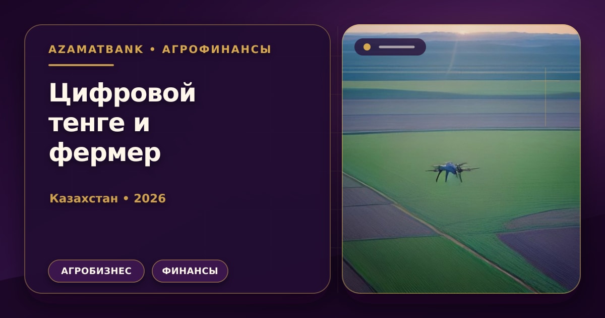 Цифровой тенге и сельское хозяйство Казахстана
