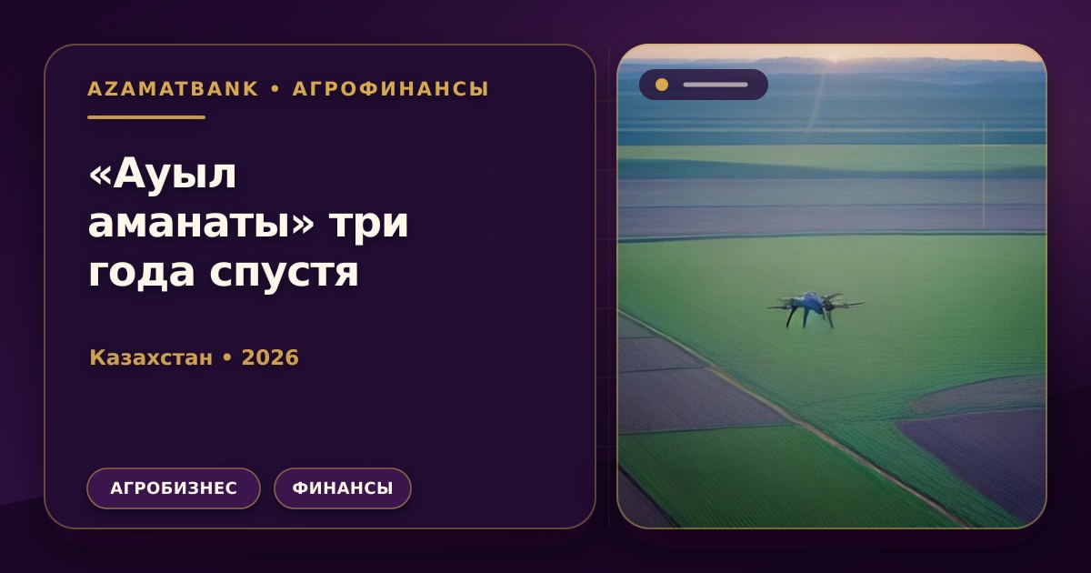 Программа микрокредитования Ауыл аманаты: итоги трёх лет