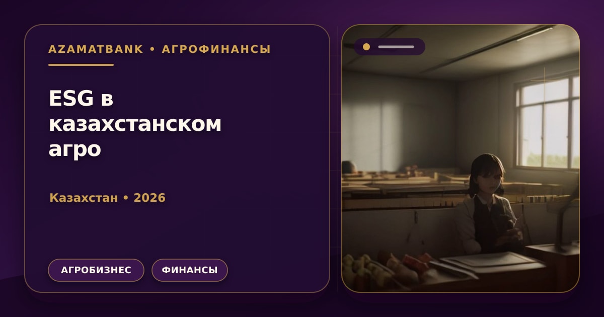 ESG-сертификация в казахстанском агро: GlobalG.A.P. и органический сертификат
