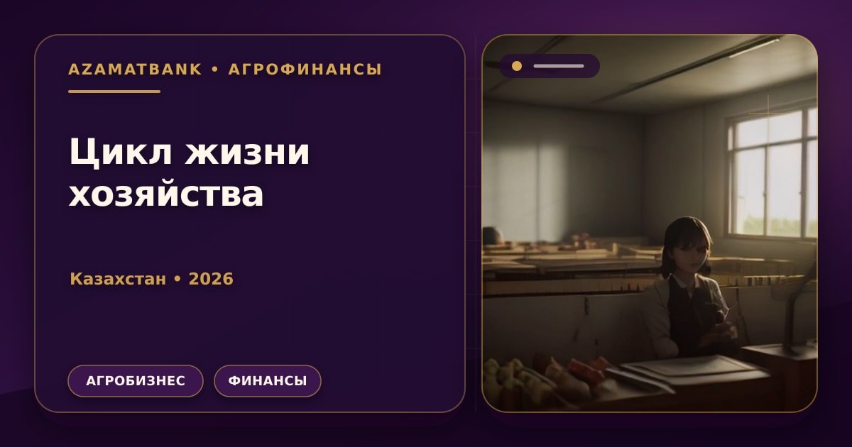 Пять этапов цикла жизни хозяйства КХ/ТОО в Казахстане: карта для фермера