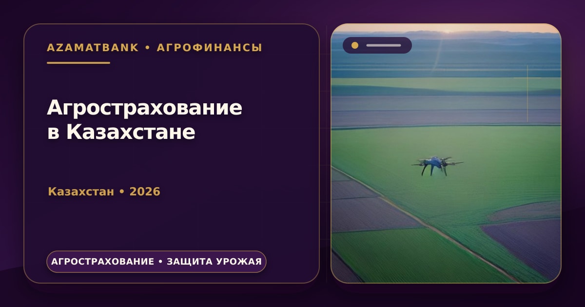 Агрострахование в Казахстане: история засухи 2023 года и уроки для фермера